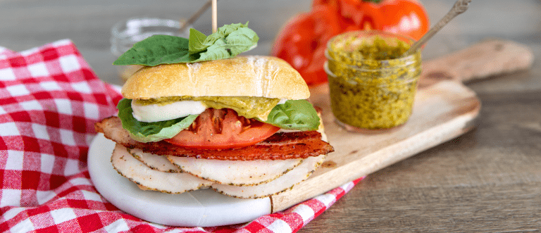 Caprese Club Tuscan Turkey Sandwich