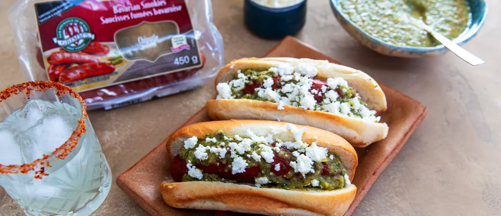 Chipotle Smokies with Salsa Verde & Queso Fresco