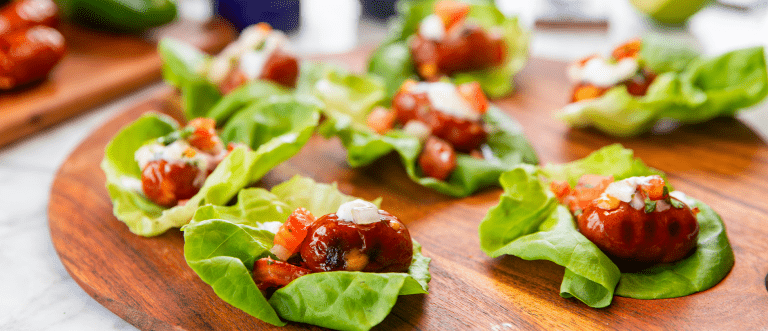 Jalapeno Cheddar Smokie Popper Lettuce Wraps