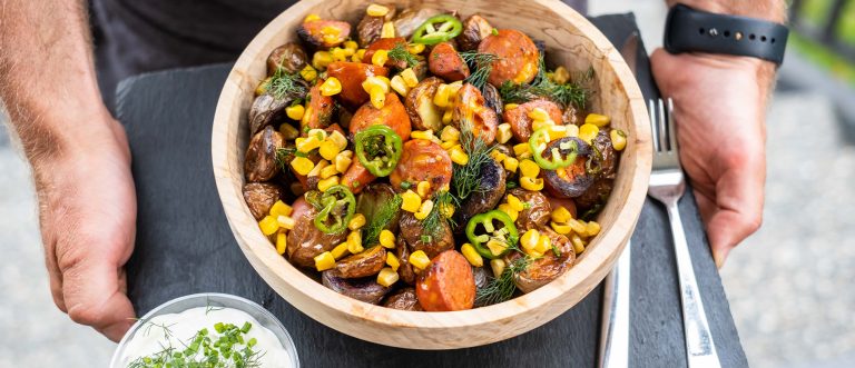 Smokie Popper Potato Salad – Family Style