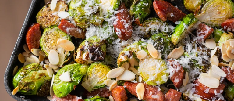 Spiced Brussels Sprouts & Polish Sausage