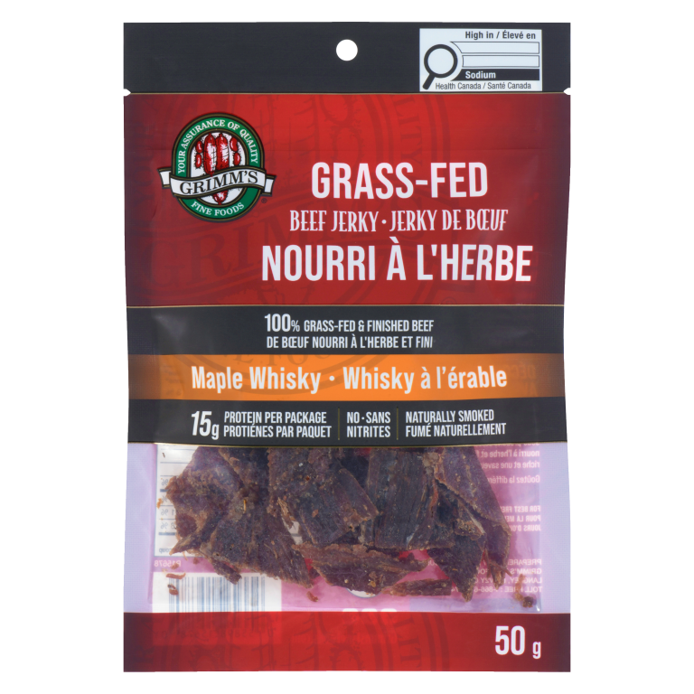 Maple Whisky Grass-Fed Beef Jerky