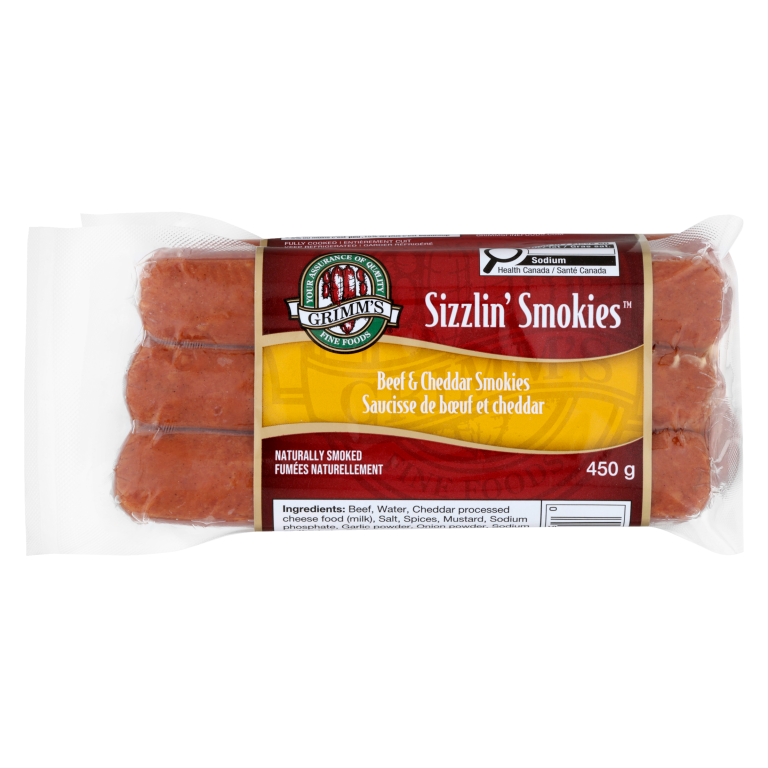 Sizzlin’ Beef & Cheddar Smokies