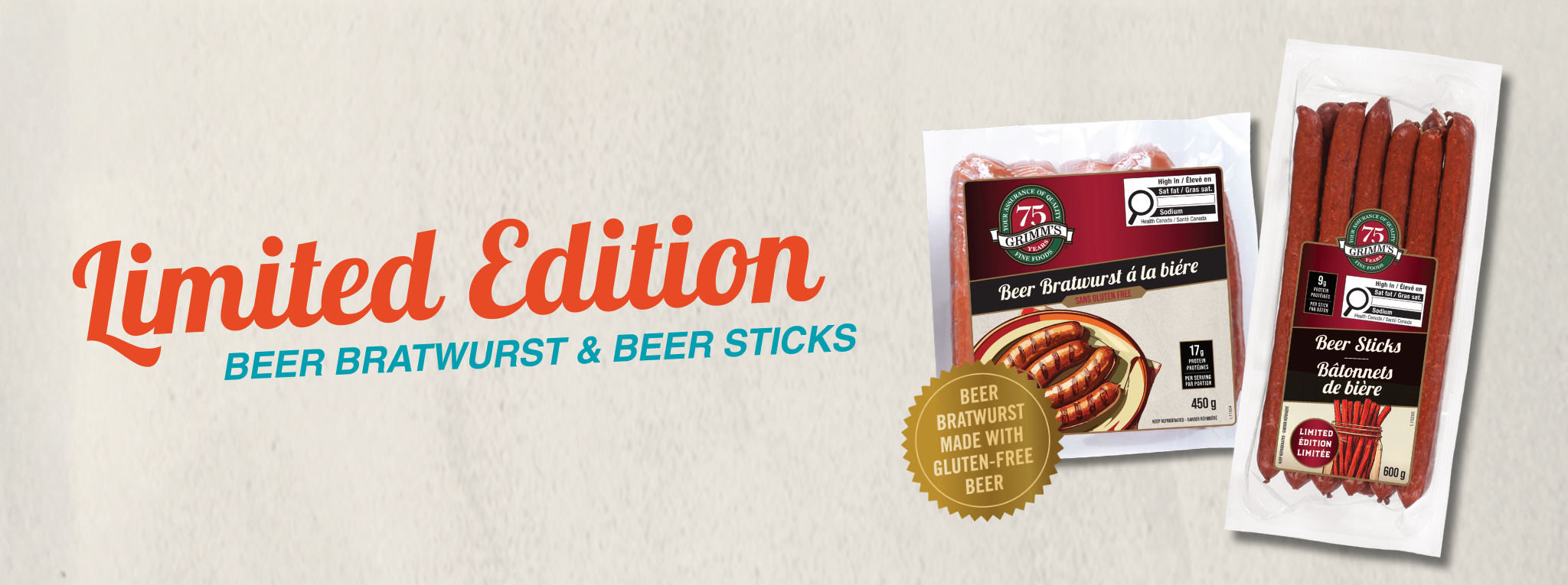 NEW Beer Sticks & Beer Bratwurst